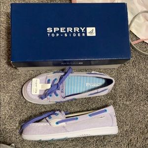 sperry top sider lavender shoes